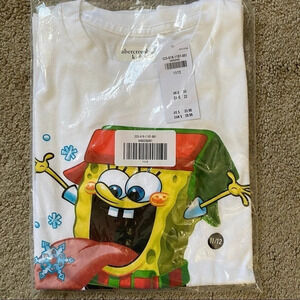 NWT Abercrombie Kids SpongeBob T-shirt size 11/12